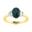 14KT Gold Alexandrite and Diamond Ladies Ring (Alexandrite 1.21 cts White Diamonds 0.13 cts)