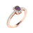 14KT Gold Emerald Cut Natural Alexandrite and Diamond Ladies Ring (Alexandrite 0.25 cts. White Diamonds 0.25 cts.)