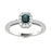 14KT Gold Emerald Cut Natural Alexandrite and Diamond Ladies Ring (Alexandrite 0.25 cts. White Diamonds 0.25 cts.)
