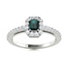 14KT Gold Emerald Cut Natural Alexandrite and Diamond Ladies Ring (Alexandrite 0.25 cts. White Diamonds 0.25 cts.)