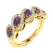 14KT Gold Natural Alexandrite and Diamond Ladies Ring (Alexandrite 0.75 cts. White Diamonds 1.00 cts)