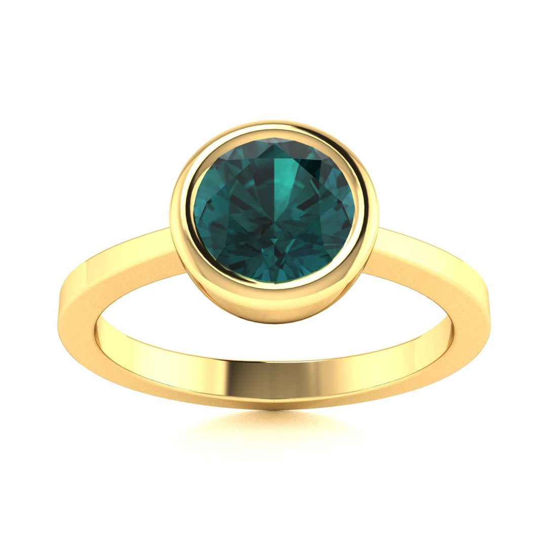 14KT Gold Natural Alexandrite Ladies Ring (Alexandrite 1.00 ct)