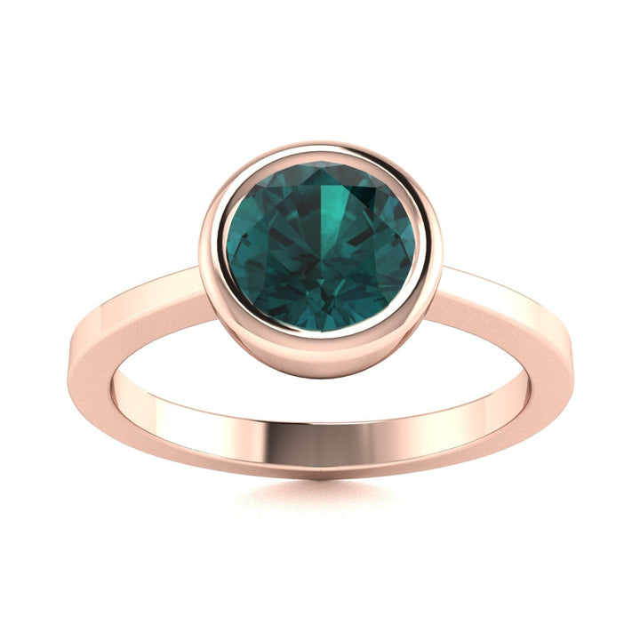 14KT Gold Natural Alexandrite Ladies Ring (Alexandrite 1.00 ct)