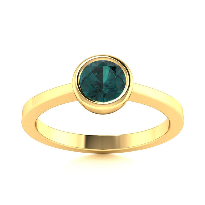 14kt Gold Natural Alexandrite Ring (Alexandrite 0.75ct)