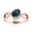 14KT Gold Oval Alexandrite and Diamond Ladies Ring (Alexandrite 0.91 cts. White Diamond 0.08 cts.)