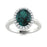 14KT Gold Oval Alexandrite and Diamond Ladies Ring (Alexandrite 0.92 cts. White Diamond 0.08 cts.)