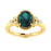 14KT Gold Oval Alexandrite and Diamond Ladies Ring (Alexandrite 1.37 cts. White Diamond 0.07 cts.)