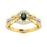 14kt Gold Oval Brilliant Natural Alexandrite and Diamond Ladies Ring (Alexandrite 0.17cts. Diamonds 0.26 cts.)