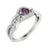 14kt Gold Oval Brilliant Natural Alexandrite and Diamond Ladies Ring (Alexandrite 0.17cts. Diamonds 0.26 cts.)
