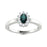 14KT Gold Oval Brilliant Natural Alexandrite and Diamond Ladies Ring (Alexandrite 0.25 cts. White Diamond 0.12 cts.)