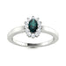 14KT Gold Oval Brilliant Natural Alexandrite and Diamond Ladies Ring (Alexandrite 0.25 cts. White Diamond 0.12 cts.)