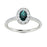 14Kt Gold Oval Brilliant Natural Alexandrite and Diamond Ladies Ring (Alexandrite 0.30 cts. White Diamonds 0.20 cts.)