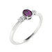 14KT Gold Oval Brilliant Natural Alexandrite and Diamond Ladies Ring (Alexandrite 0.35 cts. White Diamonds 0.05 .cts)