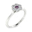 14KT Gold Oval Brilliant Natural Alexandrite and Diamond Ladies Ring (Alexandrite 0.60 cts. White Diamond 0.20 cts.)