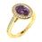 14Kt Gold Oval Brilliant Natural Alexandrite and Diamond Ladies Ring (Alexandrite 2.00 cts. White Diamonds 0.25 cts.)