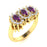 14KT Gold Oval Brilliant Natural Alexandrite and Diamond Ladies Ring (Natural Alexandrite 0.90 cts. White Diamond 0.40 cts.)