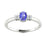14KT Gold Oval Brilliant Tanzanite and Diamond Ladies Ring (Tanzanite 0.30 cts. White Diamonds 0.04 cts.)
