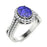 14KT Gold Oval Brilliant Tanzanite and Diamond Ladies Ring (Tanzanite 1.40 cts. White Diamond 0.30 cts.)