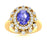 14KT Gold Oval Brilliant Tanzanite and Diamond Ladies Ring (Tanzanite 1.40 cts. White Diamonds 0.40 cts.)