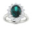 14KT Gold Oval Natural Alexandrite and Diamond Ladies Ring (Alexandrite 2.25 cts. White Diamonds 0.50 cts.)