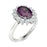 14KT Gold Oval Natural Alexandrite and Diamond Ladies Ring (Alexandrite 2.25 cts. White Diamonds 0.50 cts.)