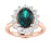 14KT Gold Oval Natural Alexandrite and Diamond Ladies Ring (Alexandrite 2.25 cts. White Diamonds 0.50 cts.)