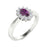 14KT Gold Oval Natural Alexandrite and Diamond Ladies Ring (Natural Alexandrite 0.5 cts. White Diamond 0.22 cts.)