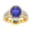 14kt Gold Oval Tanzanite and Diamond Ladies Ring (Tanzanite 2.00ct Diamonds 1.00 cts)