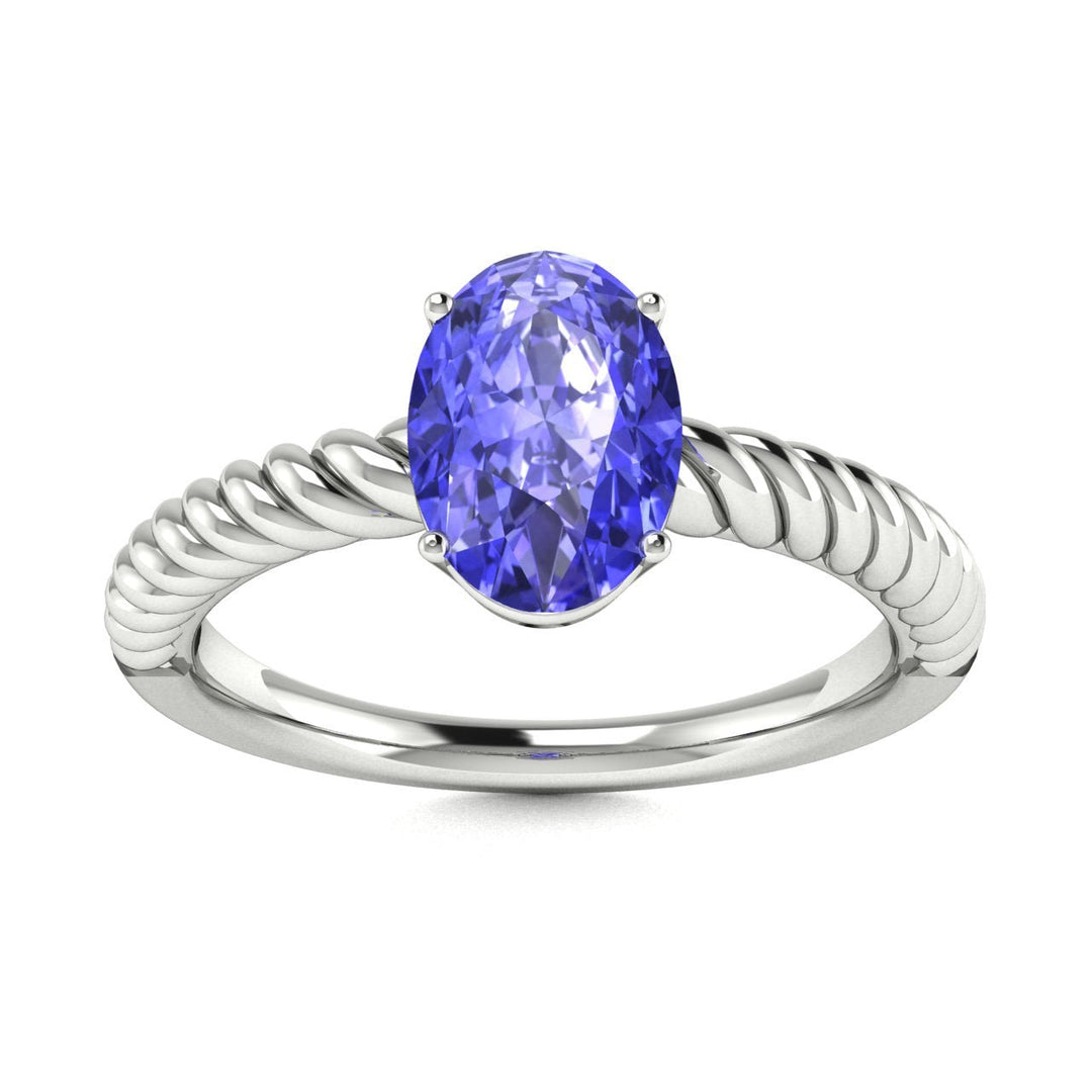 14KT Gold Oval Tanzanite Ladies Ring (Tanzanite 1.40 cts.)