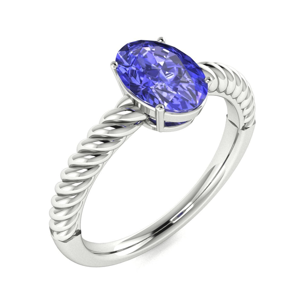 14KT Gold Oval Tanzanite Ladies Ring (Tanzanite 1.40 cts.)