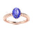 14KT Gold Oval Tanzanite Ladies Ring (Tanzanite 1.40 cts.)
