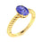 14KT Gold Oval Tanzanite Ladies Ring (Tanzanite 1.40 cts.)
