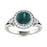 14KT Gold Round Alexandrite and Diamond Ladies Ring (Alexandrite 0.75 cts. White Diamond 0.08 cts.)