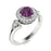 14KT Gold Round Alexandrite and Diamond Ladies Ring (Alexandrite 0.75 cts. White Diamond 0.08 cts.)
