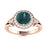 14KT Gold Round Alexandrite and Diamond Ladies Ring (Alexandrite 0.75 cts. White Diamond 0.08 cts.)