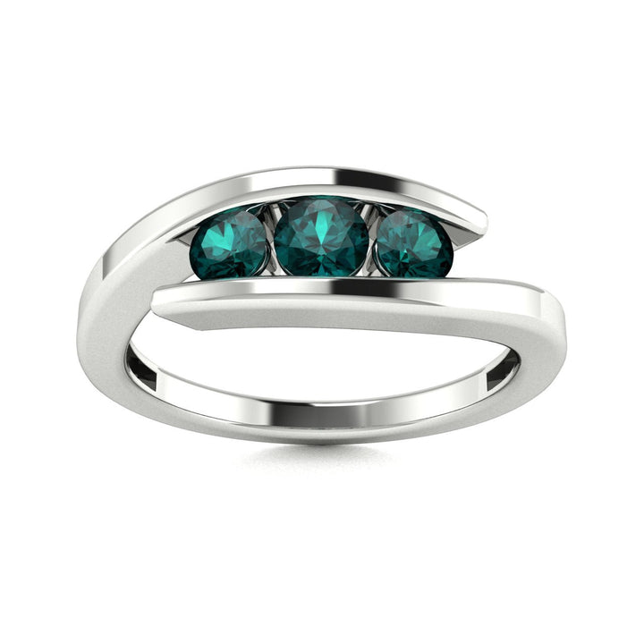 14Kt Gold Round Brilliant Cut Natural Alexandrite Ladies Ring (Alexandrite 0.45 cts.)