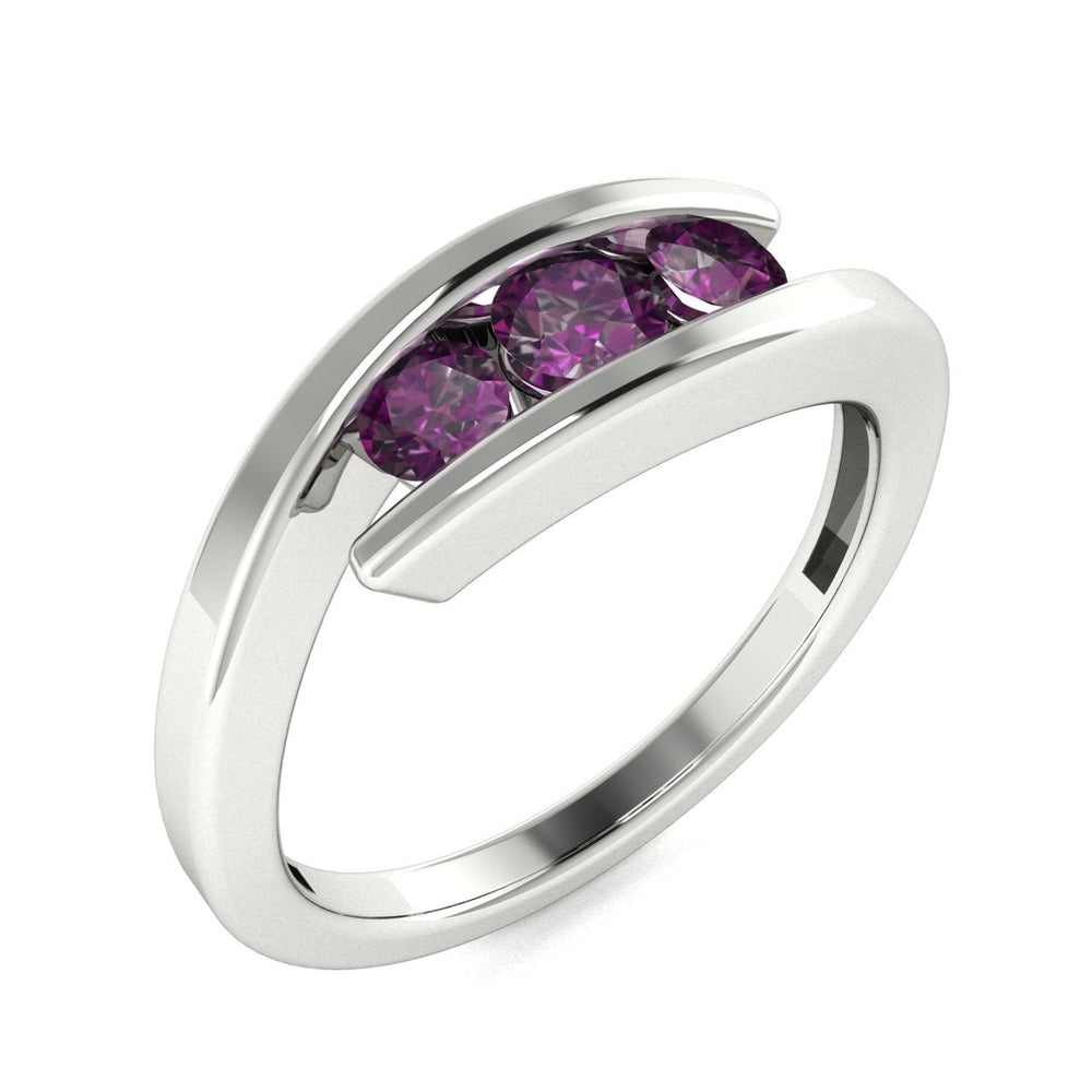 14Kt Gold Round Brilliant Cut Natural Alexandrite Ladies Ring (Alexandrite 0.45 cts.)