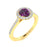 14kt Gold Round brilliant Natural Alexandrite and Diamond Ladies Ring (Alexandrite 0.75 cts. Diamonds 0.50 cts.)