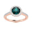 14kt Gold Round brilliant Natural Alexandrite and Diamond Ladies Ring (Alexandrite 0.75 cts. Diamonds 0.50 cts.)
