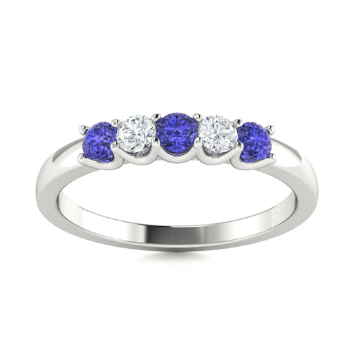 14KT Gold Tanzanite and Diamond Ladies Ring (Tanzanite 0.26 cts. White Diamond 0.14 cts.)