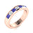 14KT Gold Tanzanite and Diamond Ladies Ring (Tanzanite 0.36 cts. White Diamond 0.25 cts.)