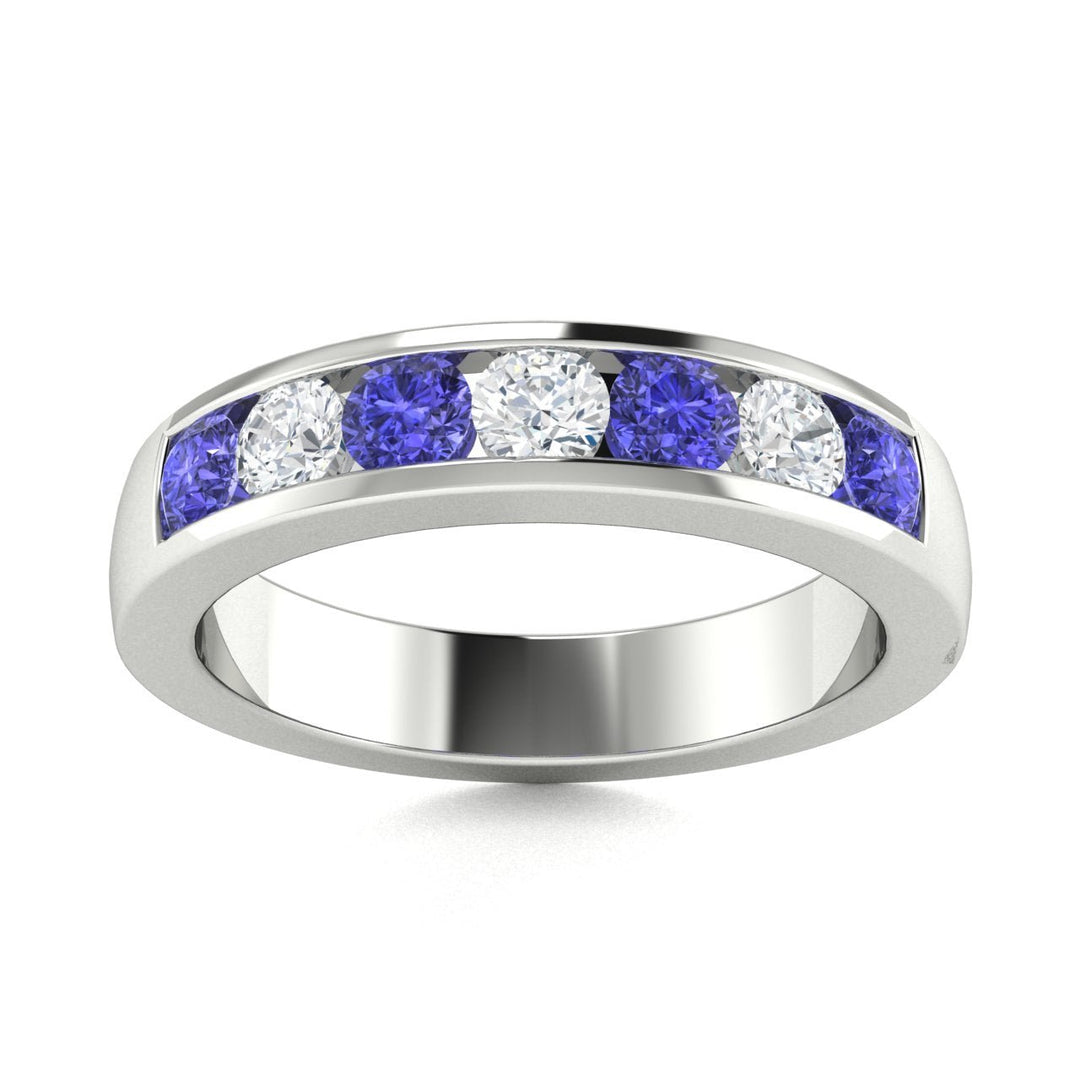 14KT Gold Tanzanite and Diamond Ladies Ring (Tanzanite 0.36 cts. White Diamond 0.25 cts.)