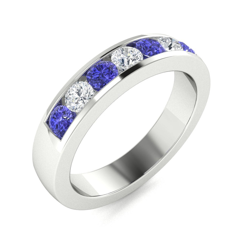 14KT Gold Tanzanite and Diamond Ladies Ring (Tanzanite 0.36 cts. White Diamond 0.25 cts.)