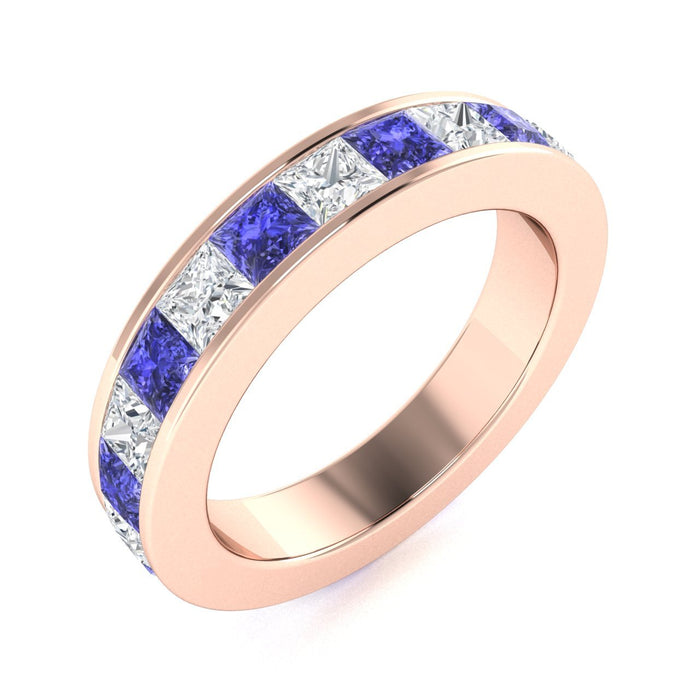 14kt Gold Tanzanite and Diamond Ladies Ring (Tanzanite 0.55cts Diamonds 0.55 cts)
