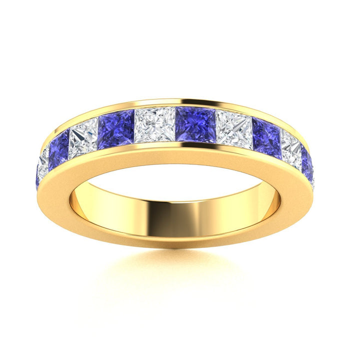 14kt Gold Tanzanite and Diamond Ladies Ring (Tanzanite 0.55cts Diamonds 0.55 cts)