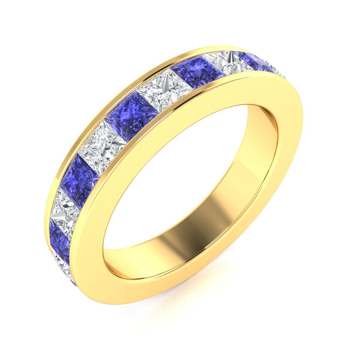 14kt Gold Tanzanite and Diamond Ladies Ring (Tanzanite 0.55cts Diamonds 0.55 cts)