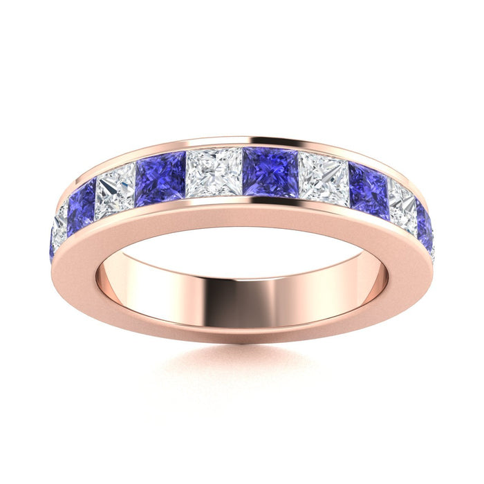 14kt Gold Tanzanite and Diamond Ladies Ring (Tanzanite 0.55cts Diamonds 0.55 cts)