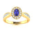 14KT Gold Tanzanite and Diamond Ladies Ring (Tanzanite 0.78 cts. White Diamond 0.55 cts.)