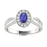 14KT Gold Tanzanite and Diamond Ladies Ring (Tanzanite 0.78 cts. White Diamond 0.55 cts.)