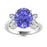 14KT Gold Tanzanite and Diamond Ladies Ring (Tanzanite 0.96 cts. White Diamond 0.03 cts.)